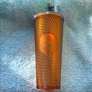 Starbucks 50th Anniversary Gold Cooper Studded Venti Tumbler